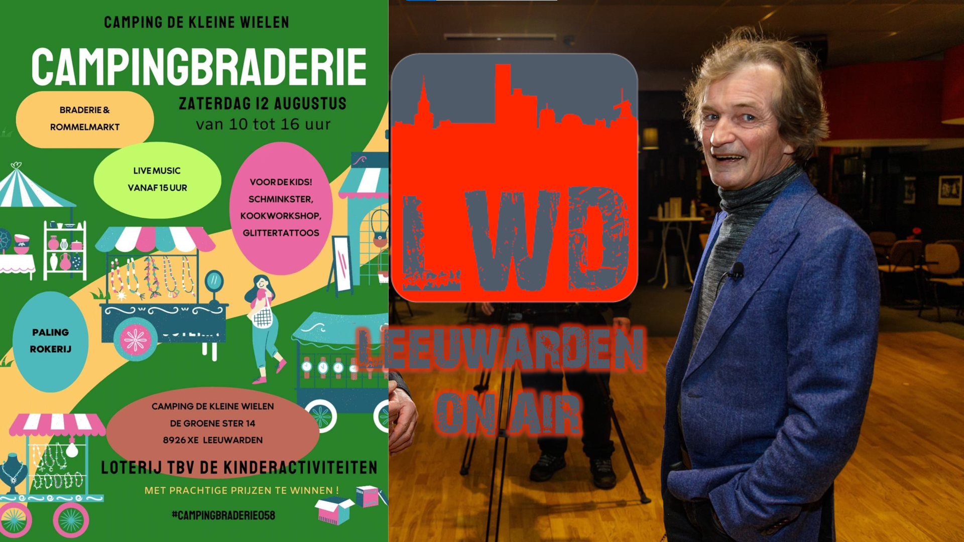 Campingbraderie en Rinke Schroor in Leeuwarden On Air