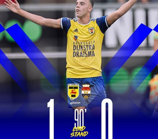 Youns El Hilali met eerste doelpunt matchwinner voor Cambuur