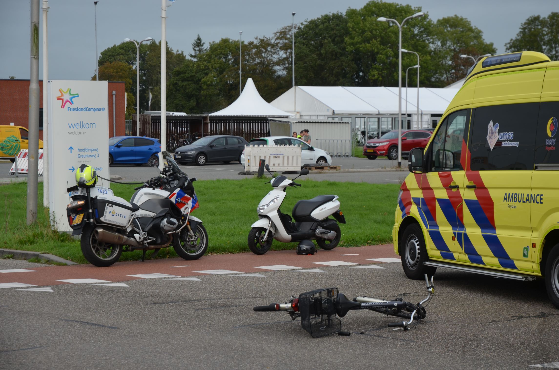 Fietser gewond bij verkeersongeval in Leeuwarden