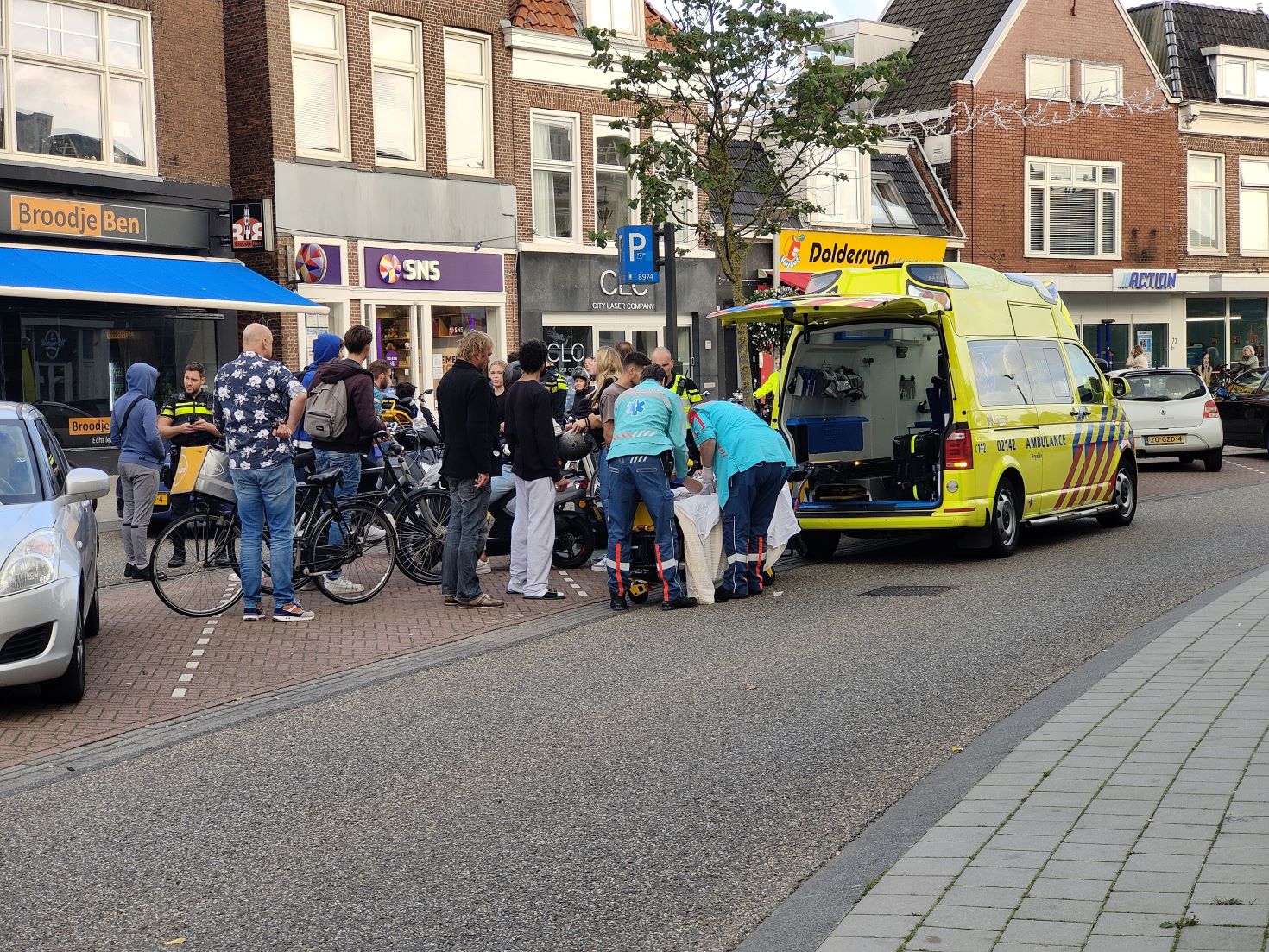 Meerdere gewonden bij aanrijding op de Schrans in Leeuwarden