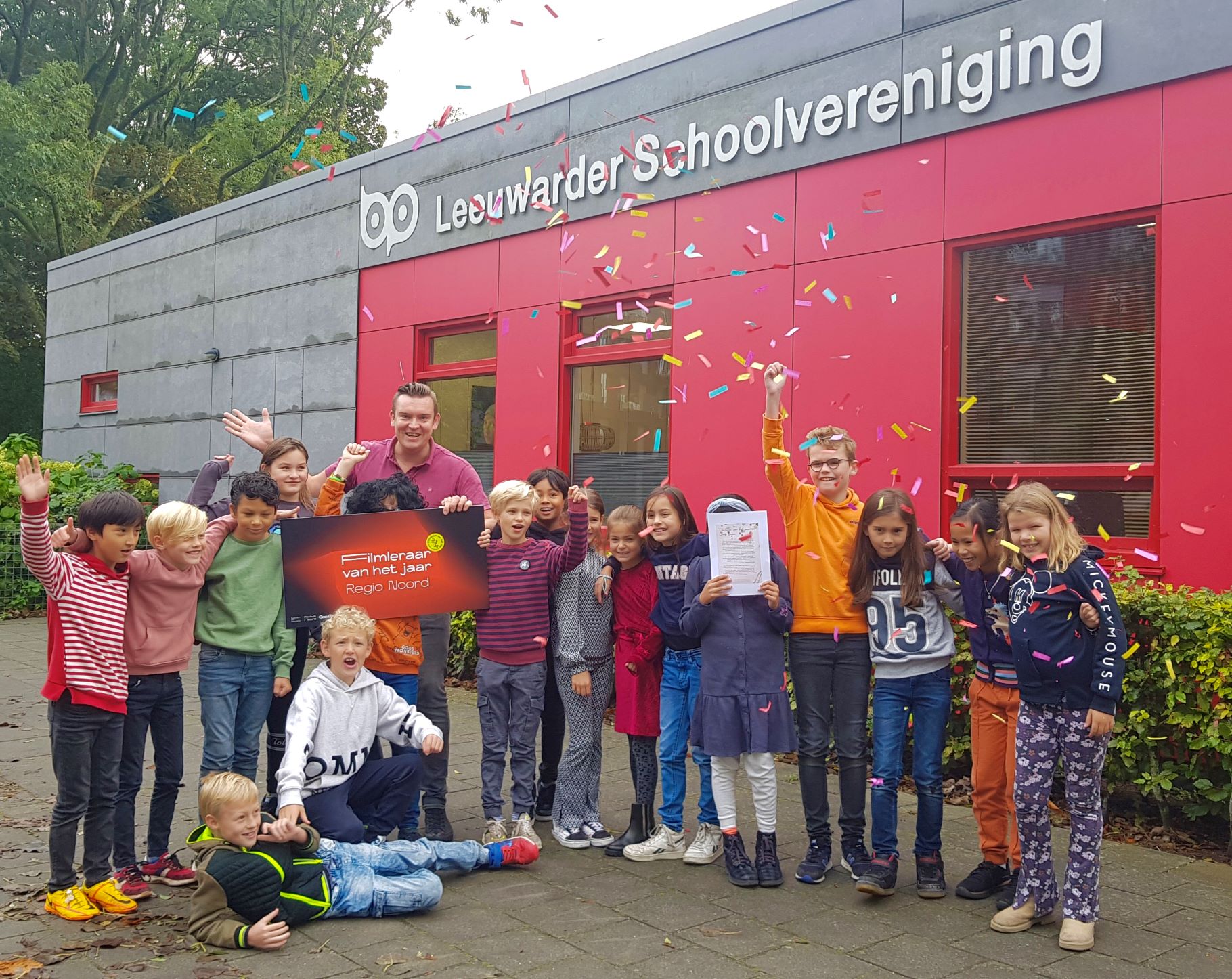 Chris Beijer, leerkracht Leeuwarder Schoolvereniging, in finale Filmleraar van het Jaar