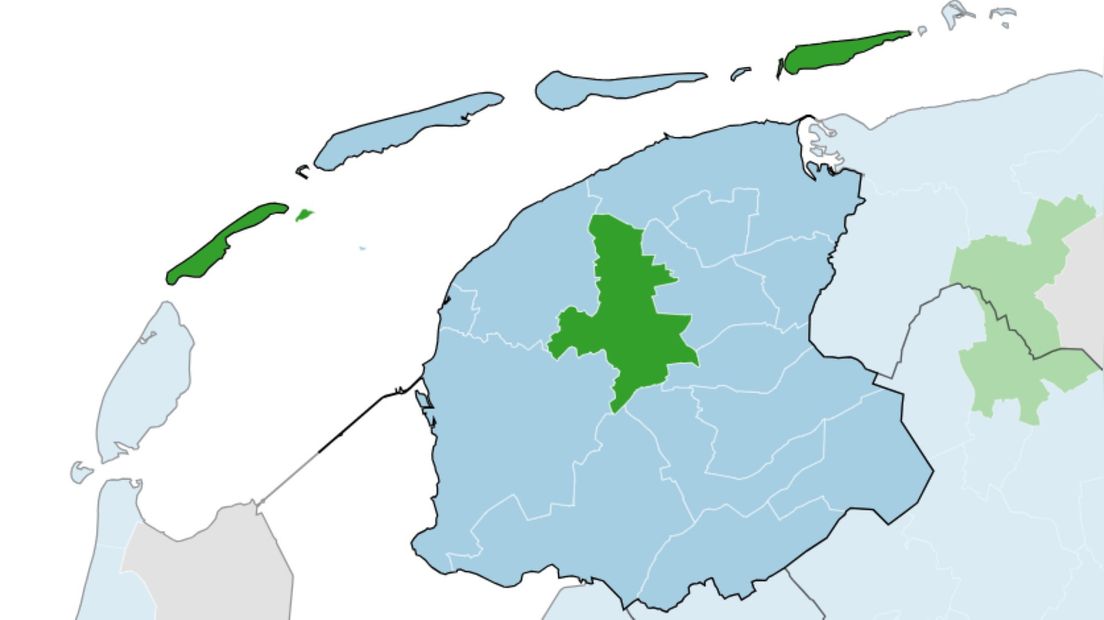 GroenLinks-PvdA in Leeuwarden het grootst (22,3%), PVV tweede (21,6%), NSC derde (13,9%)