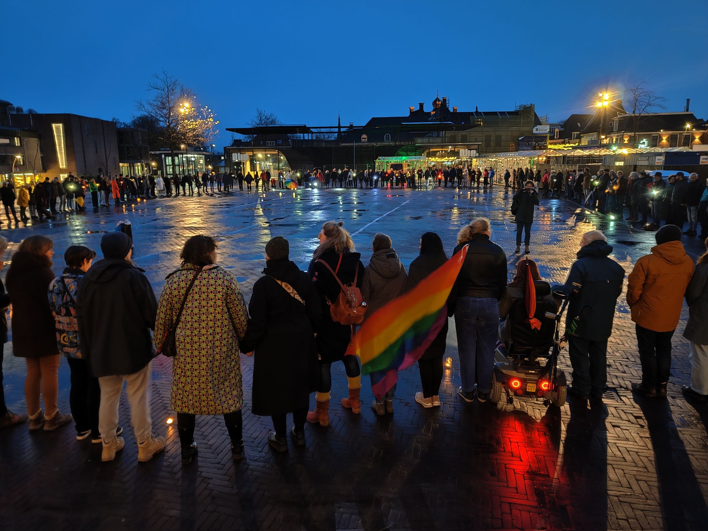 Stil protest tegen verkiezingsuitslag in Leeuwarden