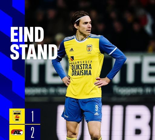 Cambuur verliest van Jong AZ in wedstrijd met veel gele kaarten en biergooiers