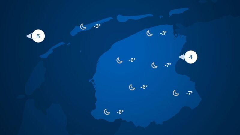 Weerman Jan Jonkman verwacht ijsgroei in de nacht: “Dinsdag voelt het aan als -10”