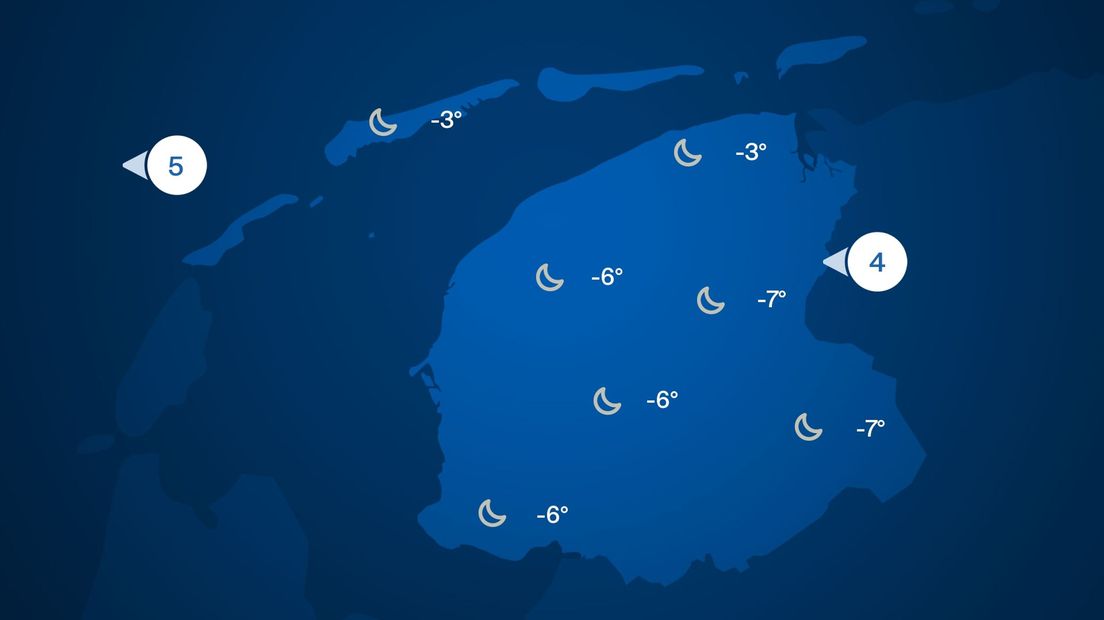 Weerman Jan Jonkman verwacht ijsgroei in de nacht: “Dinsdag voelt het aan als -10”