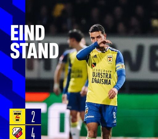 Blamage in eigen stadion voor Cambuur: 2-4 verlies van Jong Utrecht