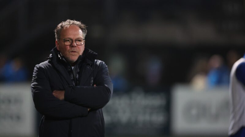 Cambuurtrainer Henk de Jong: “We zijn door de ondergrens gezakt”