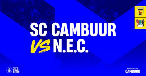 KNVB plant halve finale SC Cambuur tegen NEC op dinsdag 27 februari