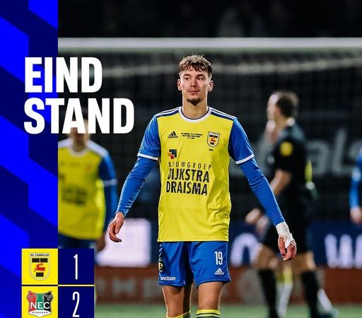Cambuur verliest in unieke wedstrijd van NEC en mist bekerfinale