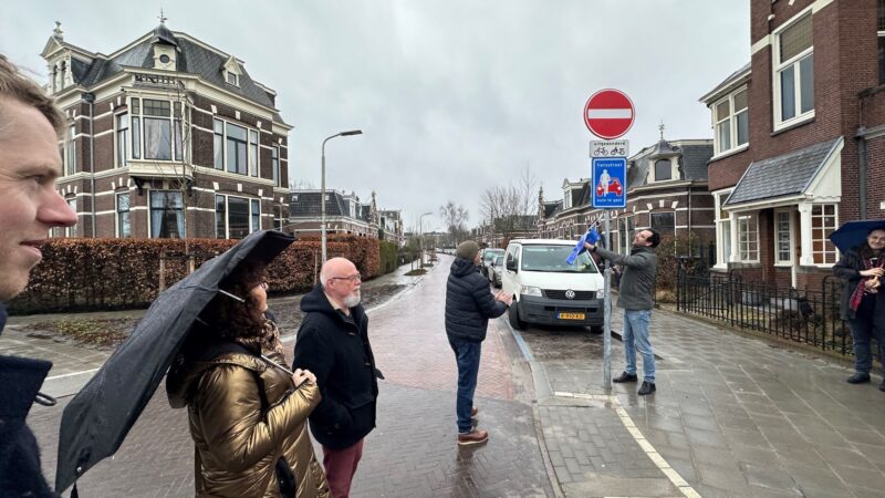 Leeuwarden heeft er weer een fietsstraat bij: de Maria Louisastraat