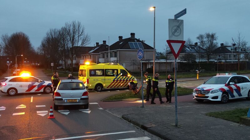 Fietser gewond door botsing met auto in Leeuwarden