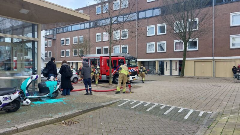 Kleine brand in flatwoning in Leeuwarden