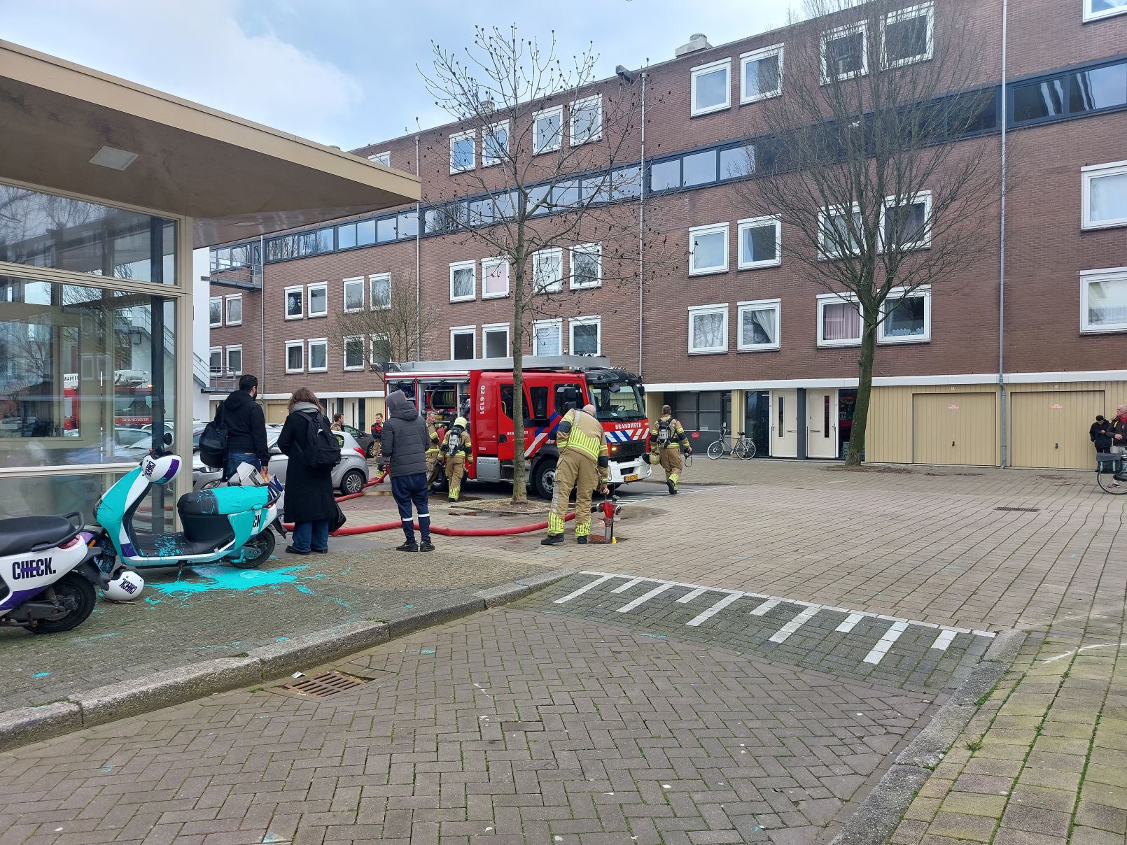 Kleine brand in flatwoning in Leeuwarden