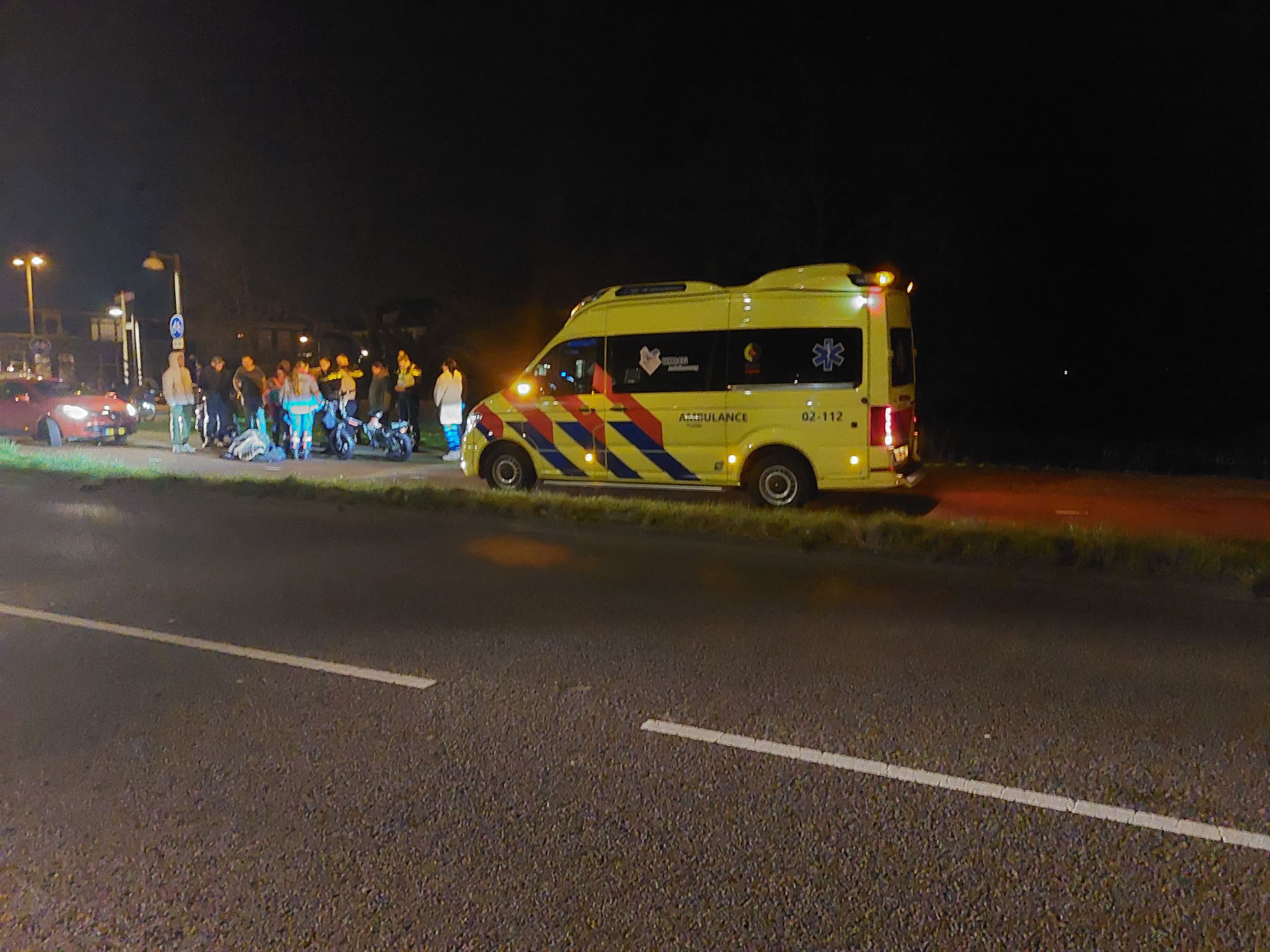 Botsing tussen scooterrijder en persoon op fatbike in Leeuwarden