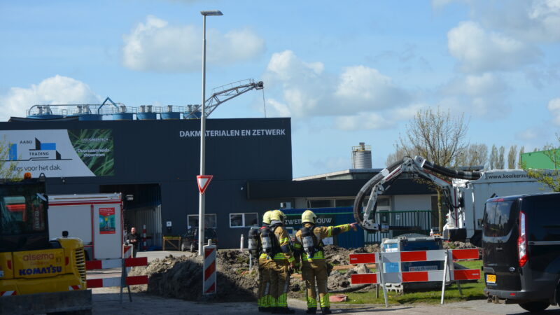 Gasleiding geraakt bij werkzaamheden in Leeuwarden