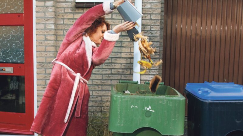 Lekker-lui-bakje voor restafval in de keuken voor luie wereldverbeteraars
