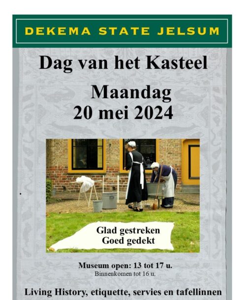 Pinkstermaandag: Dag van het Kasteel op Dekemastate in Jelsum