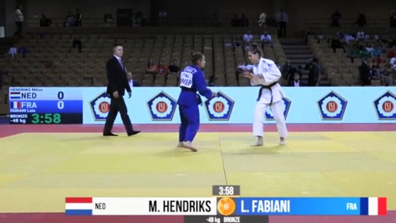 Judoka Milou Hendriks uit Grou wint brons op EuropeanCup Rijeka