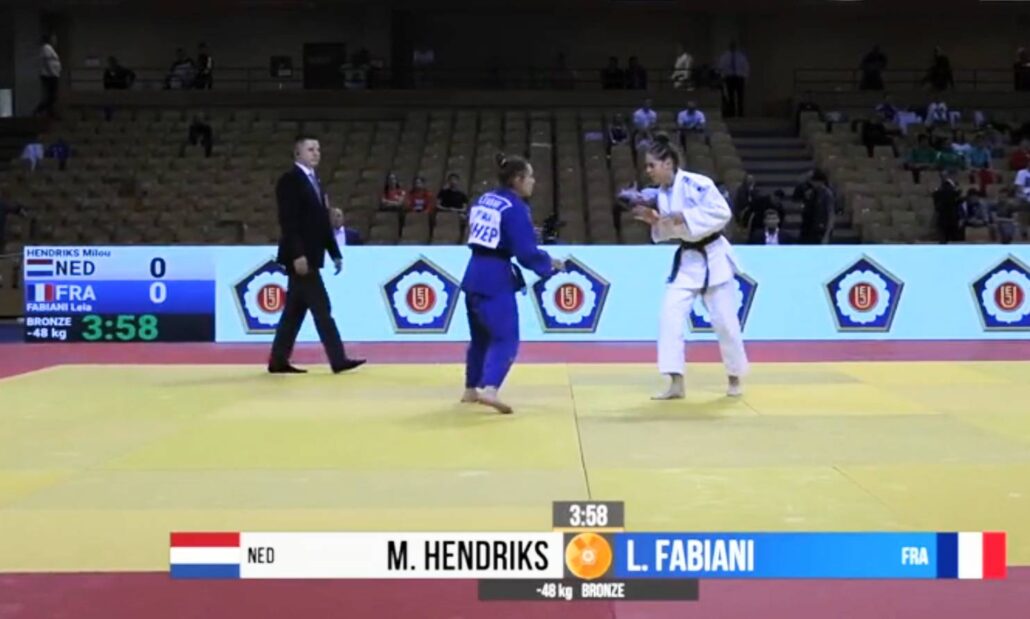 Judoka Milou Hendriks uit Grou wint brons op EuropeanCup Rijeka