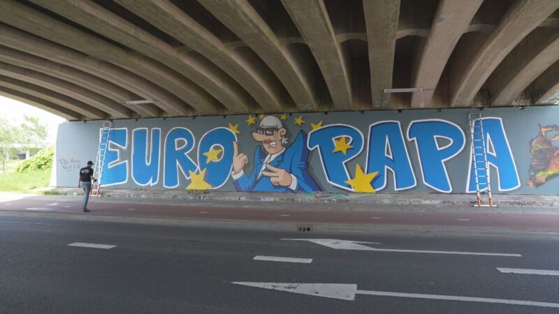 Joost Klein schittert in een graffitikunstwerk –  Leeuwarden On Air