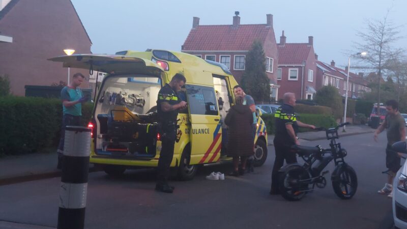 Bestuurder fatbike komt hard ten val in Leeuwarden