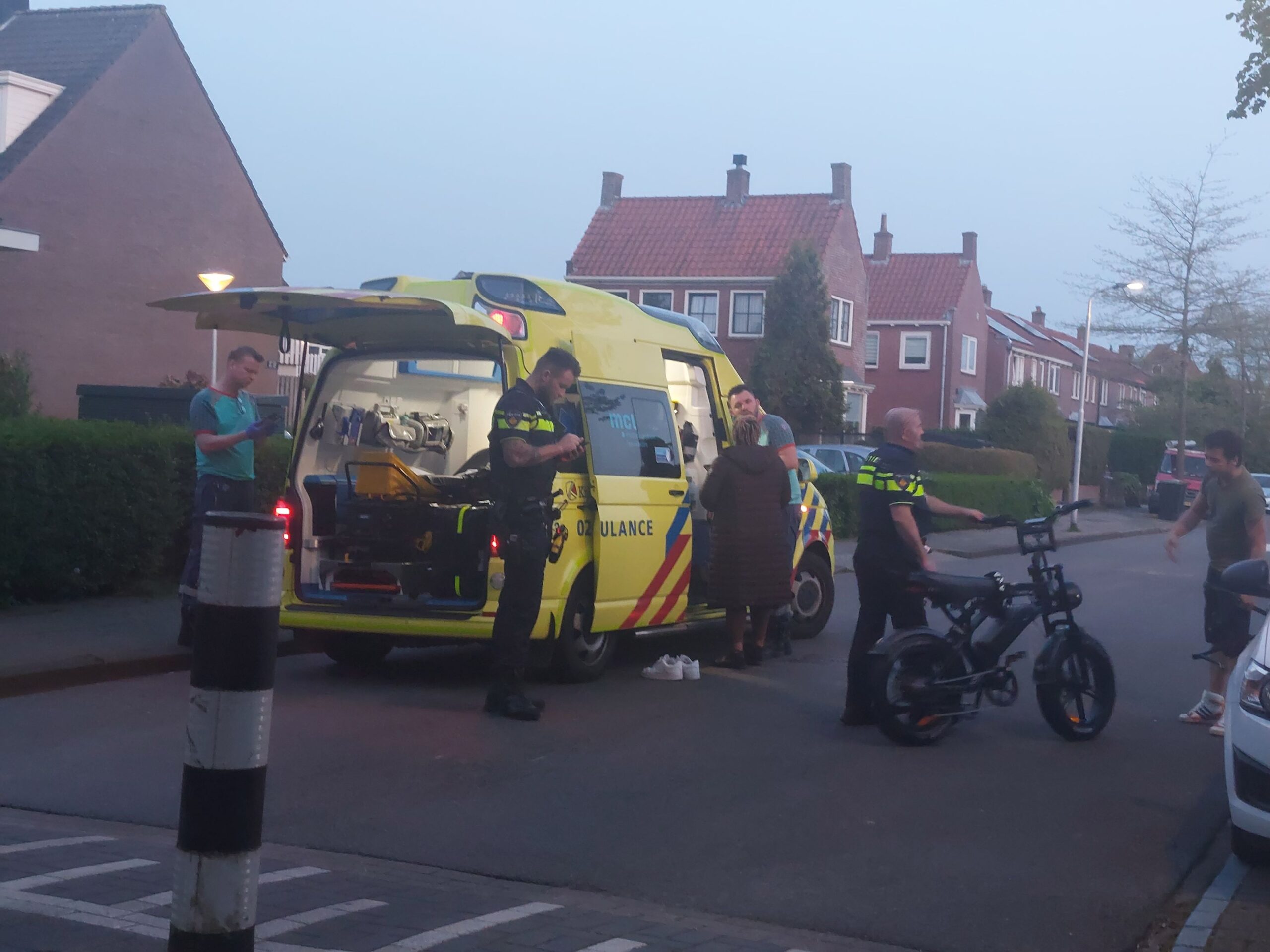 Bestuurder fatbike komt hard ten val in Leeuwarden