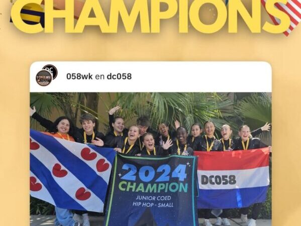 Het juniorteam 058M van Dance Company 058 uit Leeuwarden: Wereldkampioen