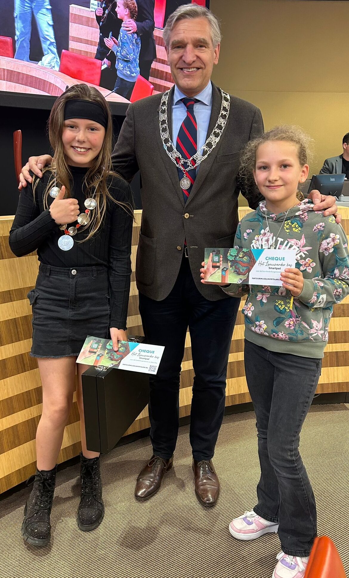 Lisa van der Veen (10) is de nieuwe kinderburgemeester van Leeuwarden