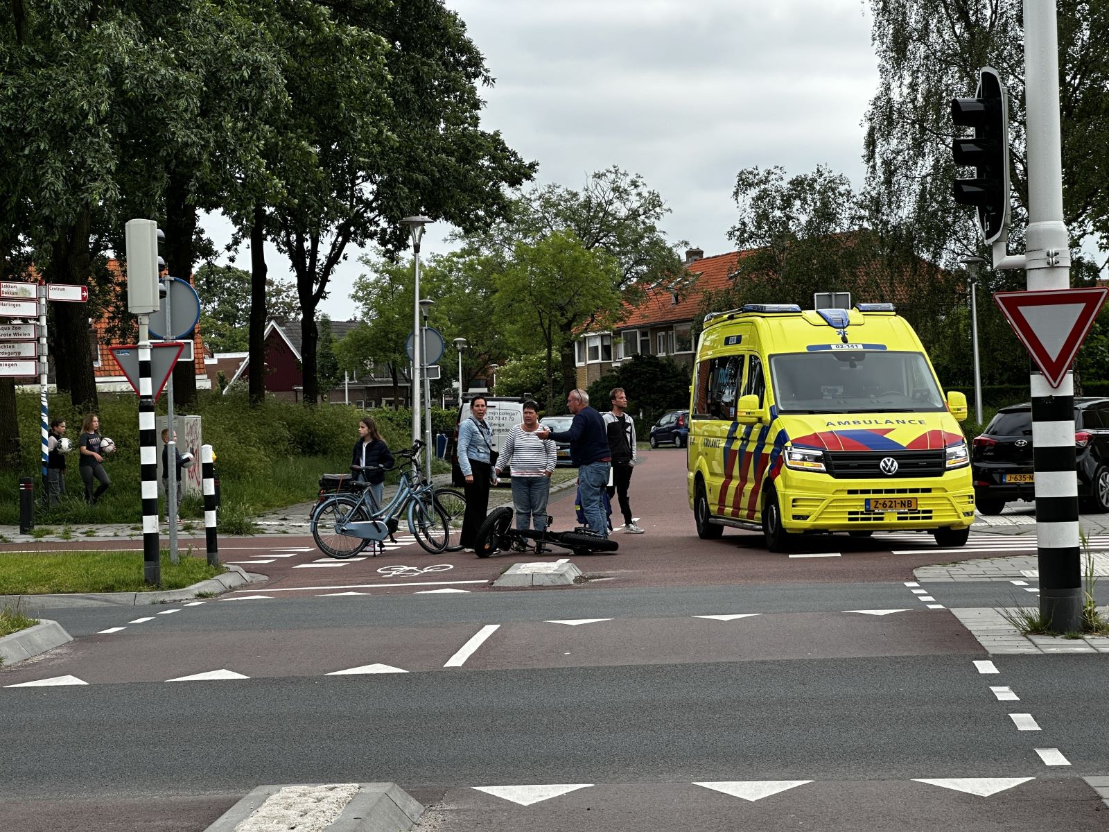 Fatbiker gewond na aanrijding met auto in Leeuwarden