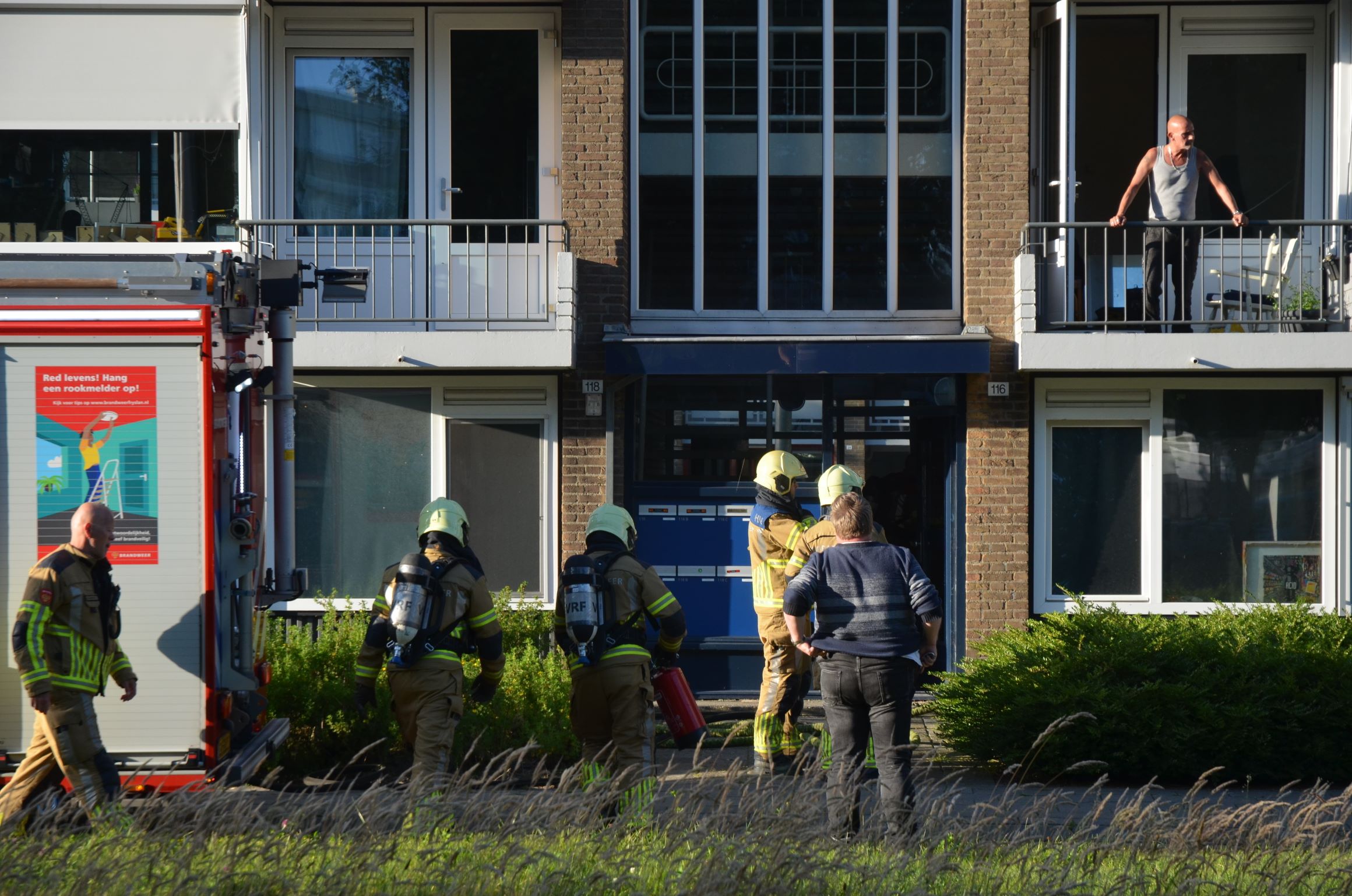 Leeuwarder (22) aangehouden voor brandstichting in eigen woning