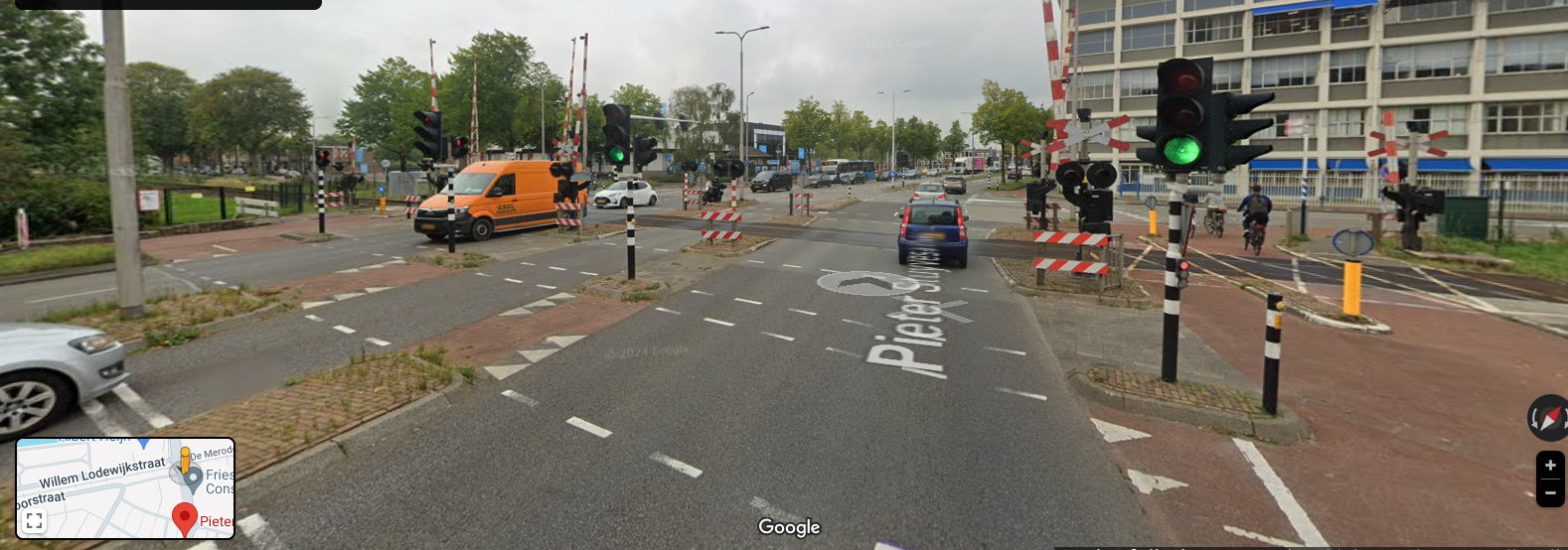 Spoorwegovergang Pieter Stuyvesantweg/Willem Lodewijkstraat in Leeuwarden vanaf maandag enkele dagen dicht