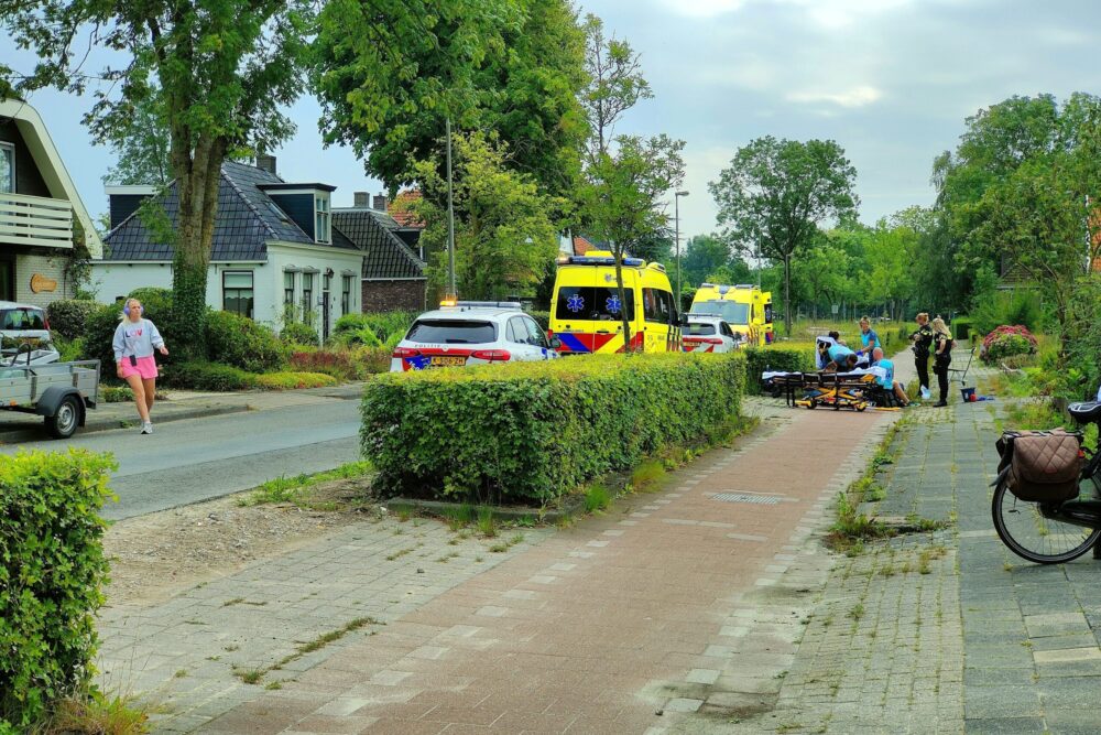 Fietser gewond na ongeval op fietspad in Goutum