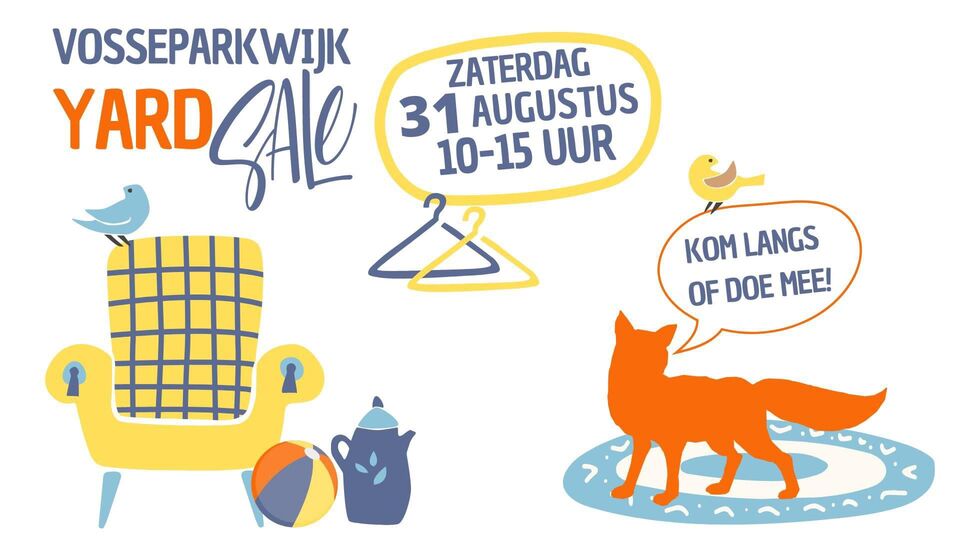 Vosseparkwijk Yard Sale in Leeuwarden nu al met 110 deelnemers