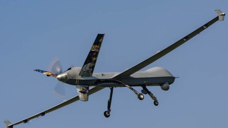Onbemande MQ-9 Reaper stijgt voor het eerst op vanaf Vliegbasis Leeuwarden