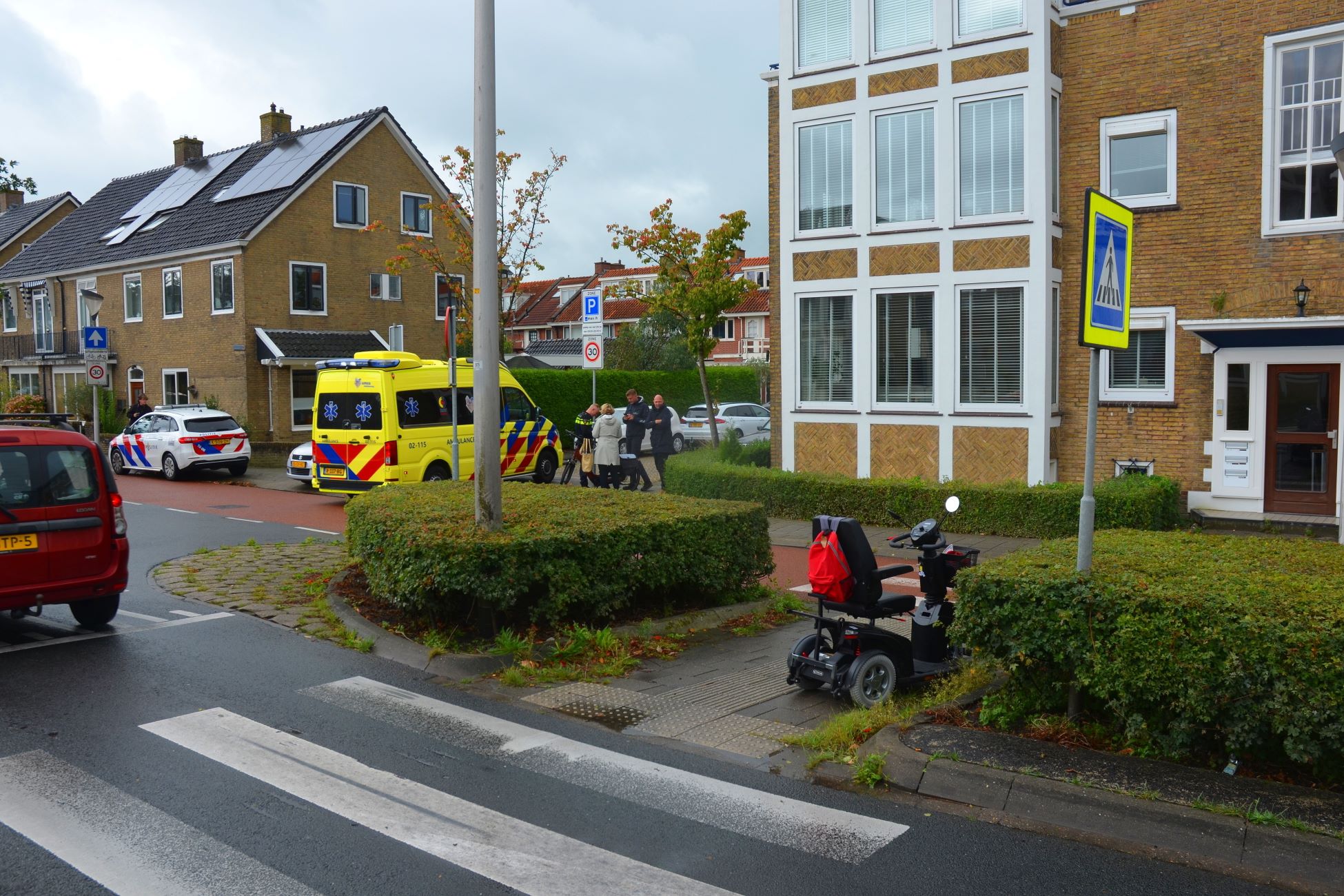 Bestuurder scootmobiel gewond bij ongeval met auto in Leeuwarden