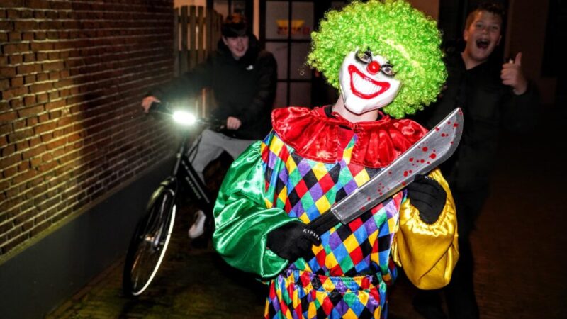 Grou griezelt met Halloween