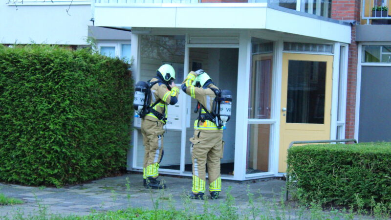 Brandweer doet metingen naar koolstofmonoxide