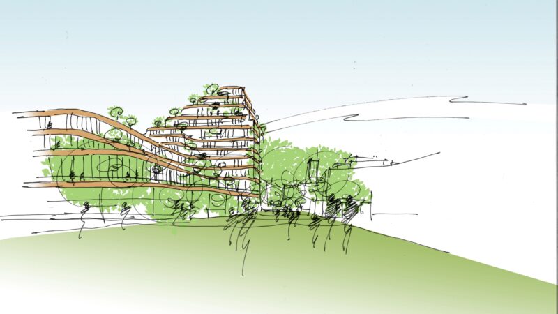 Bijzonder en natuurvriendelijk gebouw op parkeergarage ‘de Revius’ in Leeuwarden