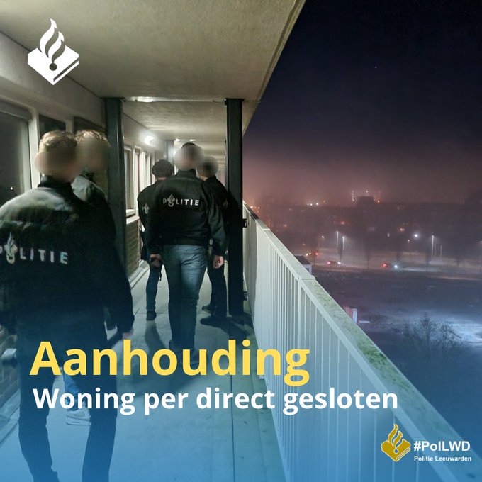 Man (55) aangehouden na inval in drugspand in  Leeuwarden
