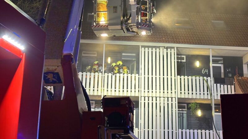 Uitslaande brand in appartementencomplex in Leeuwarden