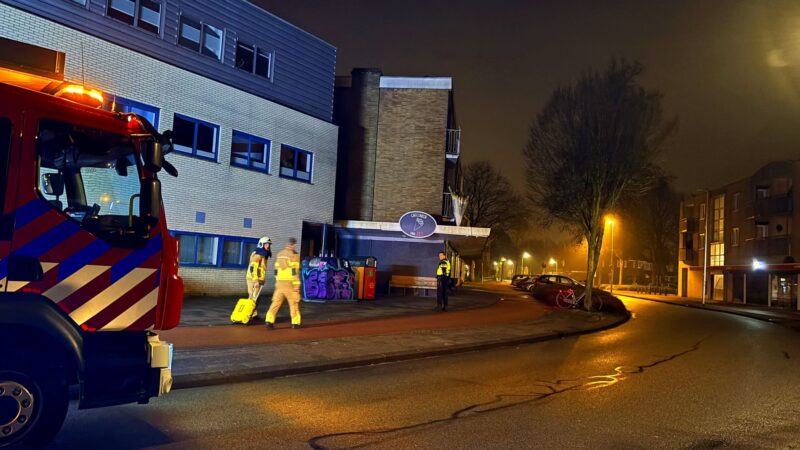 Brandweer aan de slag met gaslek in Leeuwarden