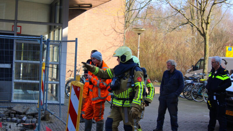Gaslekkage verstoort werkzaamheden in Leeuwarden