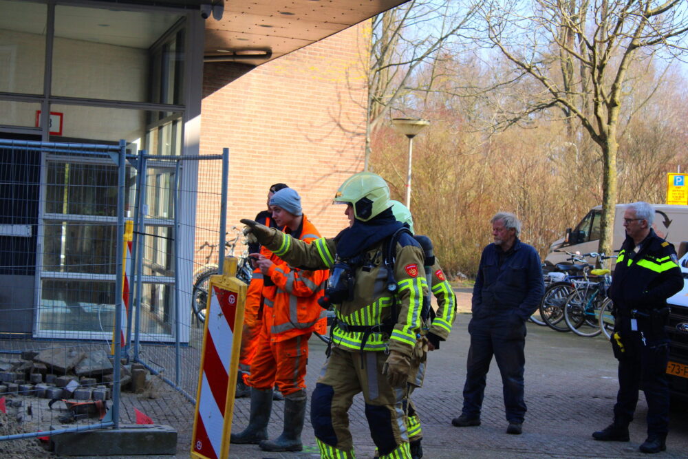 Gaslekkage verstoort werkzaamheden in Leeuwarden