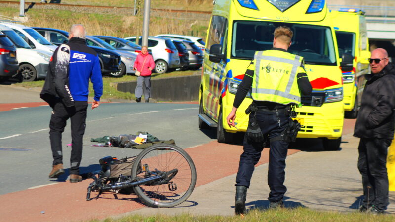Fietser aangereden door motorrijder in Leeuwarden