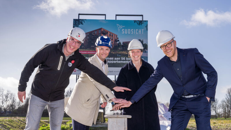 Nieuwe middenhuurwoningen in Middelsee Leeuwarden