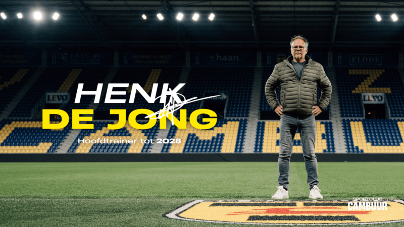 Henk de Jong zet zijn reis bij SC Cambuur voort