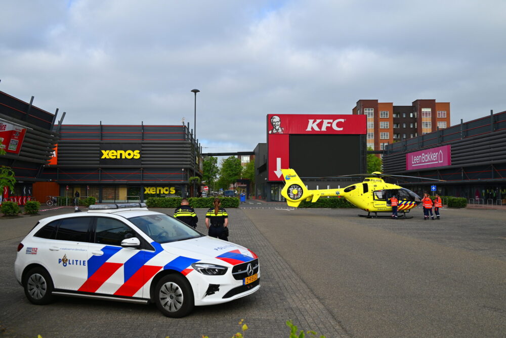 Traumahelikopter ingezet na ongeval
