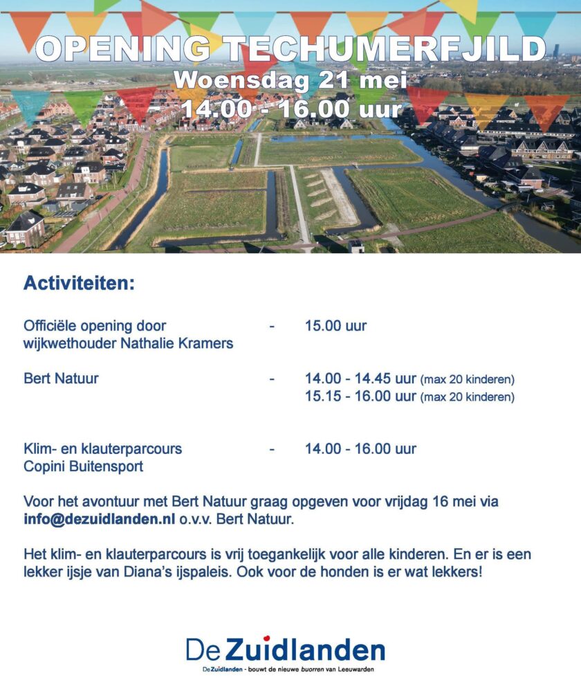 Feestelijke opening Techumerfjild