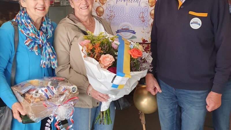 Stichting Praamvaren verwelkomt 400.000ste bezoeker in Leeuwarden